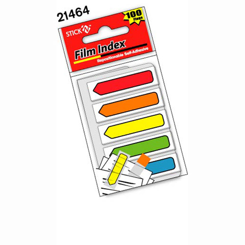 Zakładki indeksujące 45x12 5kol. strzałki Stick"N